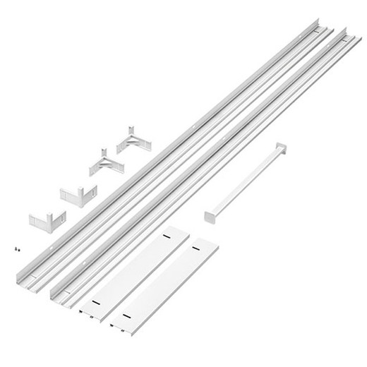 ACE SURFACE MOUNT KIT 1200x300mm AL WH