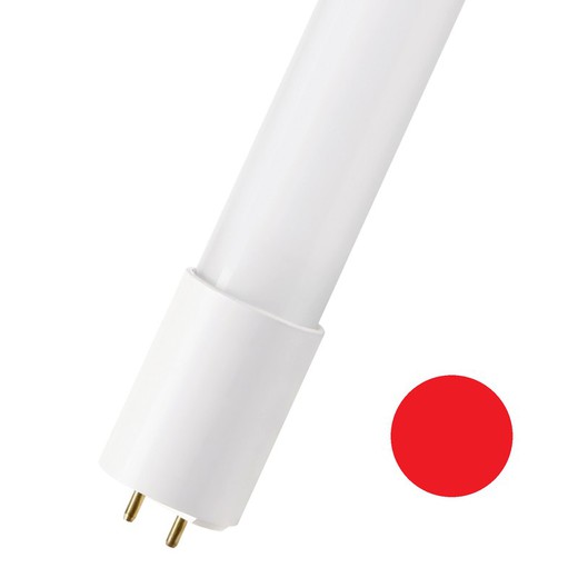 Tube LED bailey t8 120cm 18w rouge em + 220ac