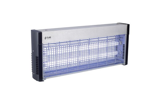 CLAR PEAM40XP ELIMINA INSETTI 2X18W ACCIAIO INOX/ABS