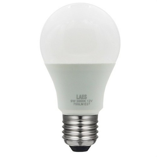 Laes 992205 lampada standard 60mm LED 6500k e27 12 / 24v 9w