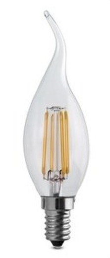 Dekorativ lampe ledet vintage techno 4w flamme 420lm