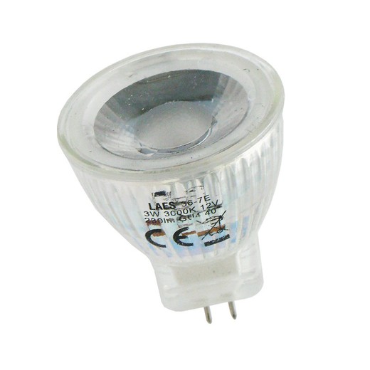 Led dichroic lamp 35mm 40 ° 12v 3w 6500k