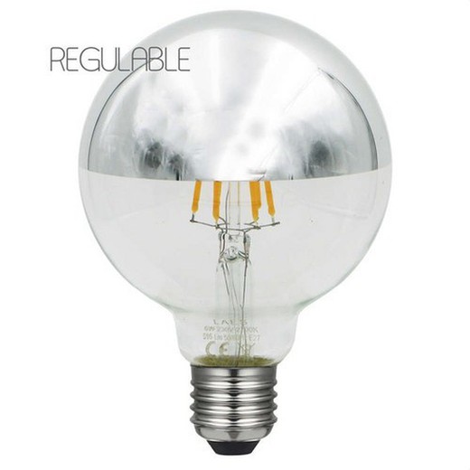 Lampe globe 95mm LED dôme dimmable 2700k 6w