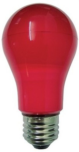 Lâmpada LED cor padrão 6w e27 vermelha