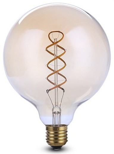 Lampe LED fil g120 5w 220-240v 2200k ambre