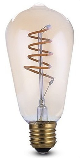 Led-lampe fil st64 5w 220-240v 2200k bernstein