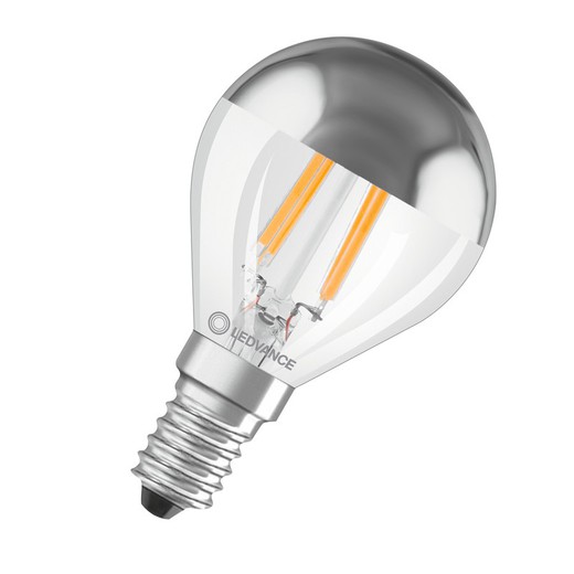Lampe LED PERFORMANCE CLASSIC P FIL Miroir Argent 31 NO-DIM 4W/827 E14 350lm