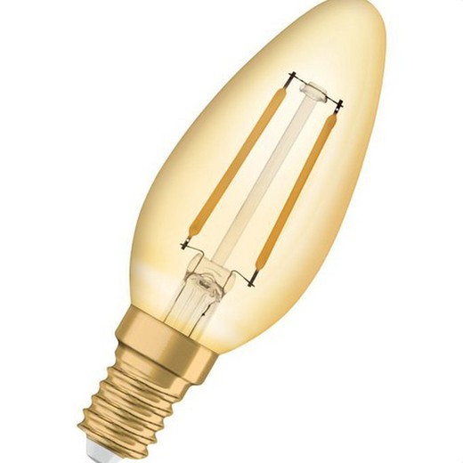 Lâmpada LED vintage 1906 LED cl a fil gold 36 não dim 4,5w / 825 e27 420lm 15000h