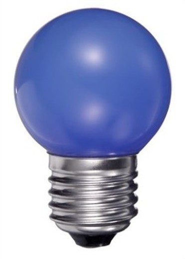 Bola pingue lâmpada 0,5w e27 azul