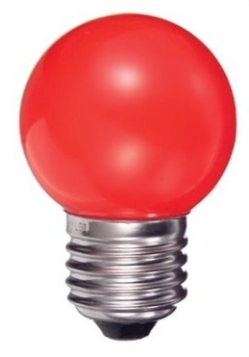 Bola pingada 0,5w e27 lâmpada vermelha