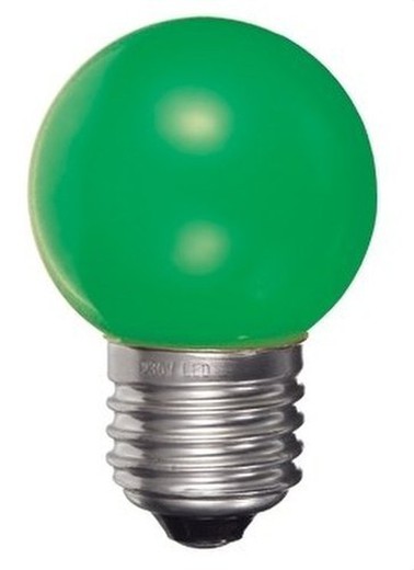 Bola de pingue 0,5w e27 lâmpada verde