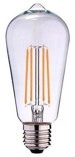 Lampe techno vintage st64 7w 2700k
