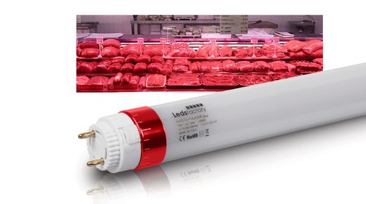 Ledsfactory tl20010mtp megalux LED buis voor vlees 8w 600mm 220-240v opal diffuser