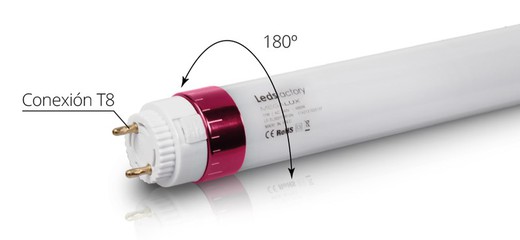 Ledsfactory tl2032040p megalux food LED tube 20w 1200mm 220-240v diffusore opale