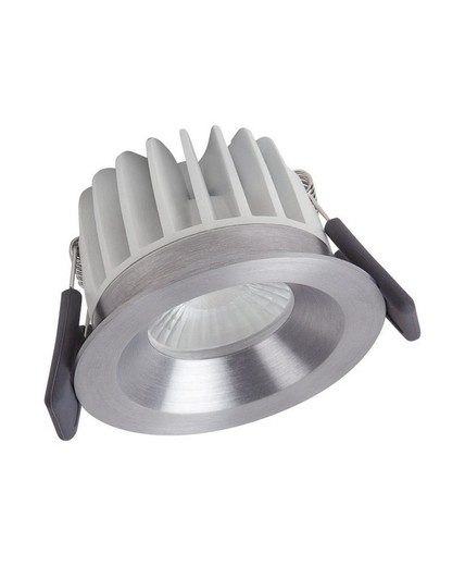 Led fix spot luminaire 8w / 3000k dimmable ip44 si 620lm 30000h silver 3 years warranty (dimmable phase cut)