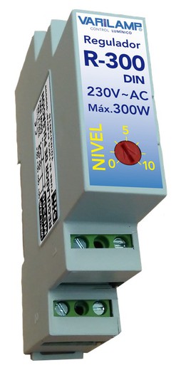 Varilamp r-300din  regulador LED universal din1 (de 3 a 300w)