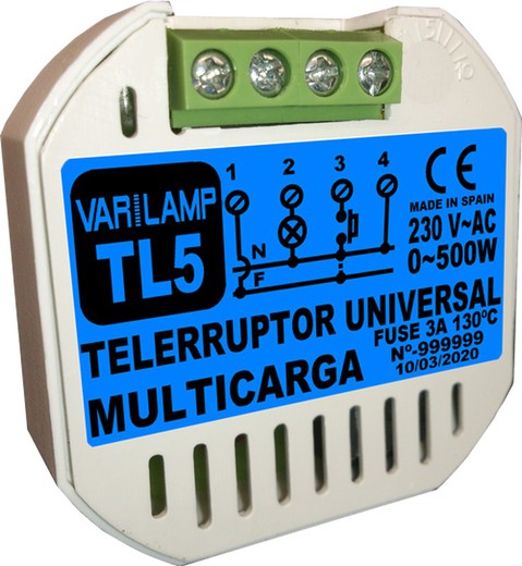 Varilamp tl5 telerruptor universal multicarga. 500w máx.(R)