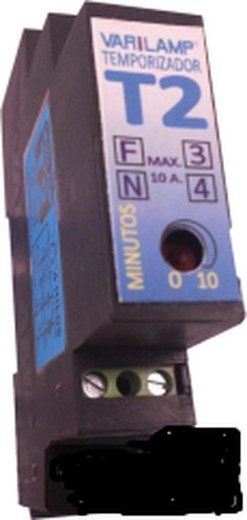 varilamp T2 Temporizador multicarga carril din 10a máximo (en blister)