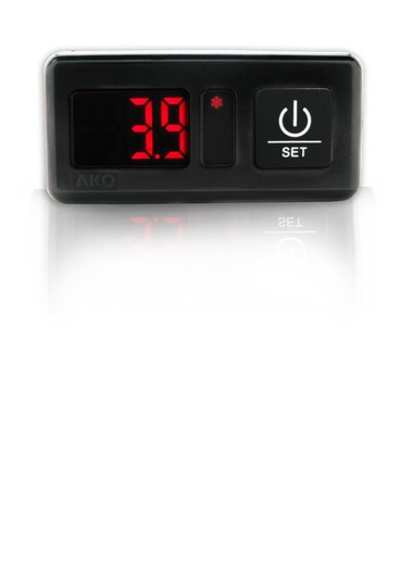 Slim panel thermometer 12 / 24v 1.5m ntc probe