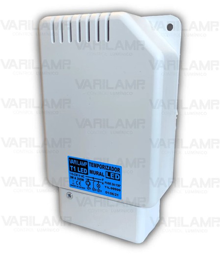Temporizador de parede LED varilamp t1 para qualquer LED 230v ac