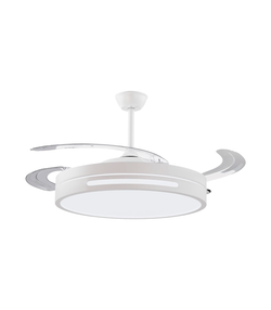 ILUMAX VENTILADOR LED ESSENTIAL LUZ CCT 4 ASPAS RETRACTILES