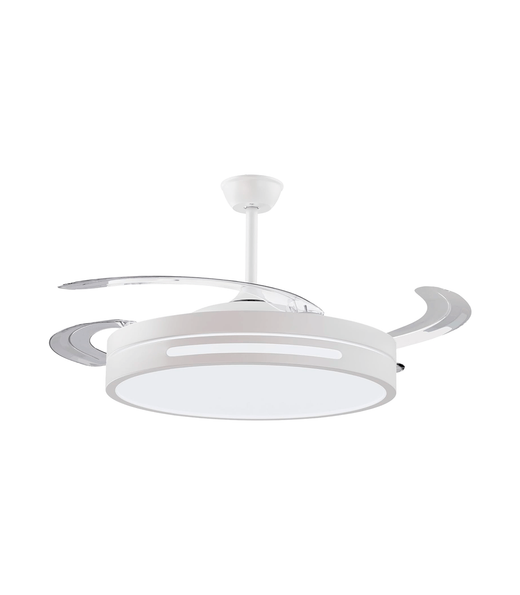 ILUMAX VENTILADOR LED ESSENTIAL LUZ CCT 4 ASPAS RETRACTILES