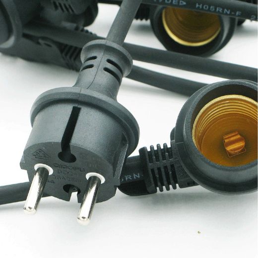 Laes 991673 guirnalda 5m/10 portalámparas e27 ip44