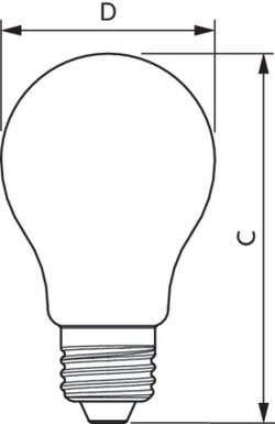 Lampe cla ledbulb dt9-60w e27 cri90 a60 cl
