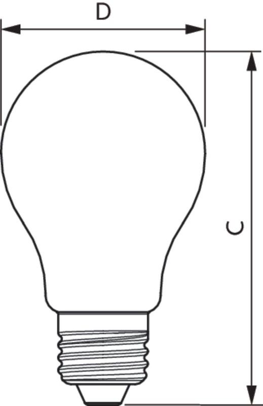 Lampe cla ledbulb dt9-60w e27 cri90 a60 cl