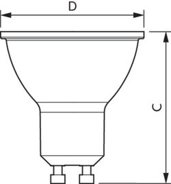 Corepro LED spot lamp 670lm gu10 830 60d