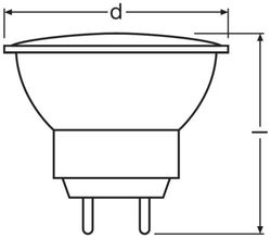 Lâmpada decostar 35s 44890wfl 20w 38 gu4