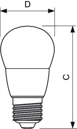 Sfærisk lampe corepro LED 3 / 25w e27 827 p48
