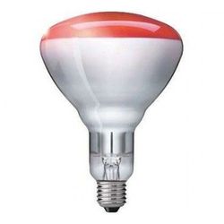 Lâmpada infravermelha ir 150w e27 r125 vermelho hg