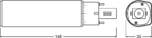 Lampada led dulux led g24d-1 5w 600lm 4000k 30000h