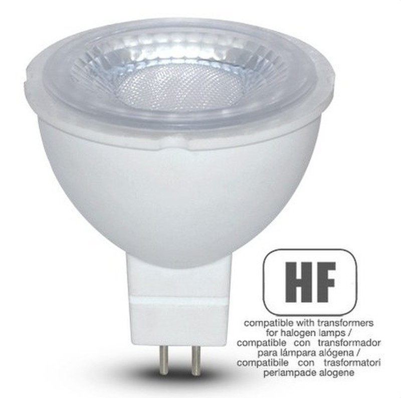Lampe LED multi spot mr16 6w 12v 38d 3000k hfdrv — Alealuz