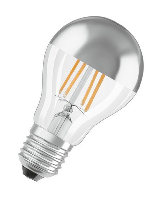Lampe LED parathom cl a fil miroir argent 51 non-dim 7w / 827 e27 650lm  15000h — Alealuz