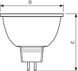 Mas lâmpada LED expertcolor d 6,5-35w mr16 940 24d