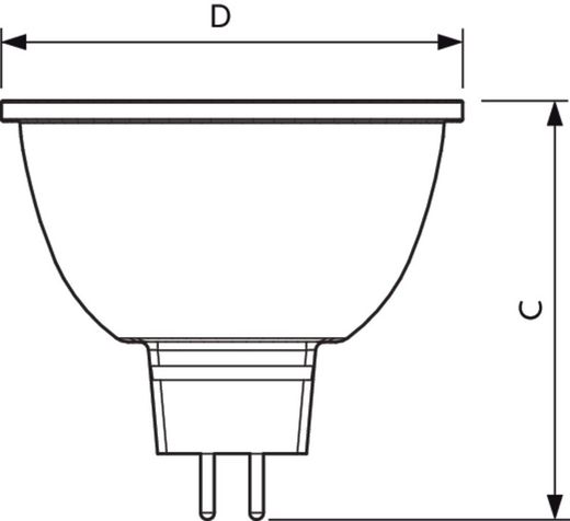 Mas lâmpada LED expertcolor d 6,5-35w mr16 940 24d