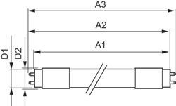 Mas led-rör hf 1200mm uo 16w830 t8-lampa