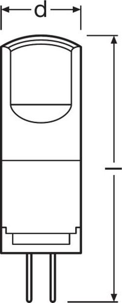 Lampe spéciale g4 2.4w 2700k 300lm non dimmable 300º 15000h