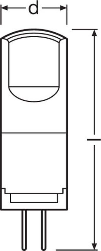 Lampe spéciale g4 2.4w 2700k 300lm non dimmable 300º 15000h