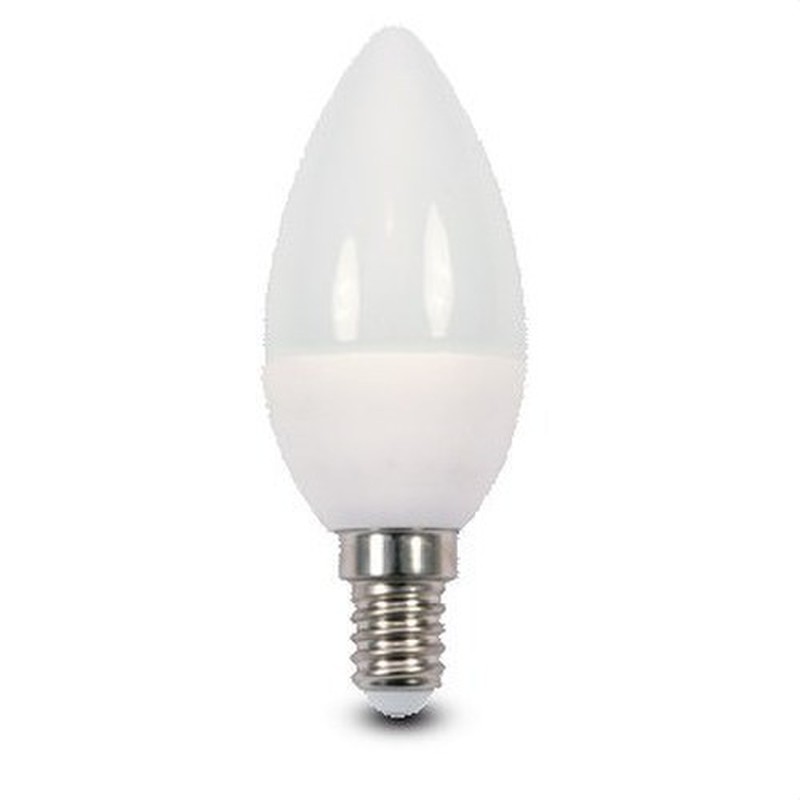 Lampe bougie décorative LED up 6w 650lm e14 blanc — Alealuz