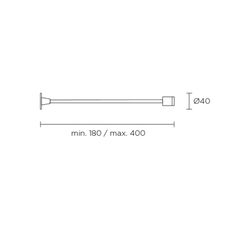 Leds C4 Aplique Flexo Wall 180-400mm Led 1,2w Aluminio