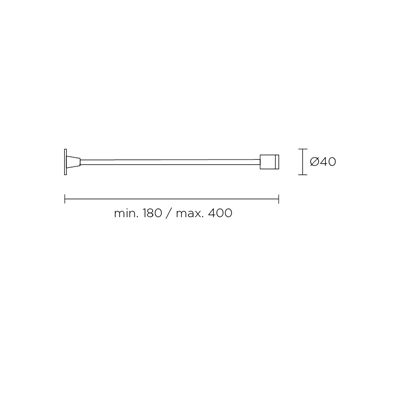Leds C4 Aplique Flexo Wall 180-400mm Led 1,2w Aluminio