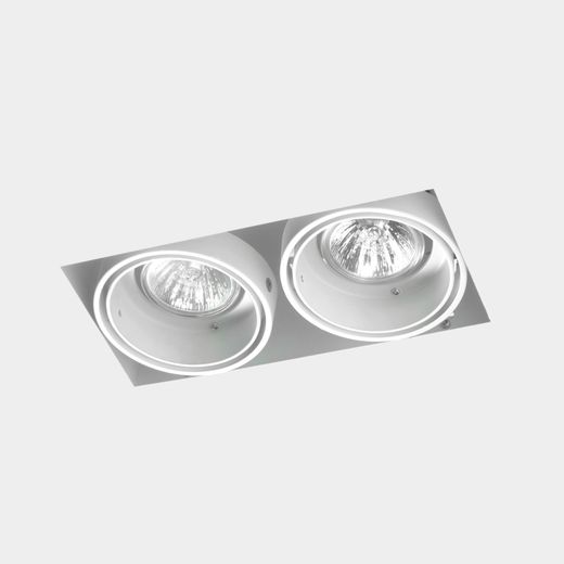 Leds C4 Downlight Multidir Evo L Dbl.Trim S/Mo.36w 3000k Cri90 33,7 Bl Ip23 2110lm
