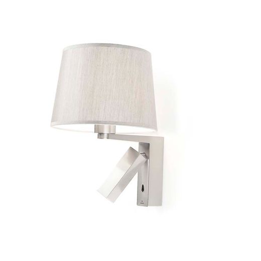 Leds C4 Luminaria Hall E27 60w Níquel Satinado sin pantalla