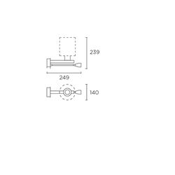 Leds C4 Luminaria Pared Torino E27 13/60w + Led Níquel Satinado