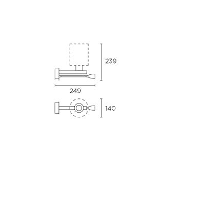 Leds C4 Luminaria Pared Torino E27 13/60w + Led Níquel Satinado