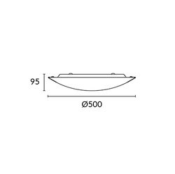 Leds C4  15-1522-21-E9  Plafón Clip Led 91x0,2w Diámetro 500mm Cromo
