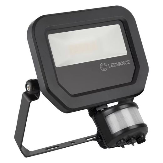 LEDvance 4058075460836 Proyector Con Sensor Fl Pfm 10w/3000k Sym 100 S Negro